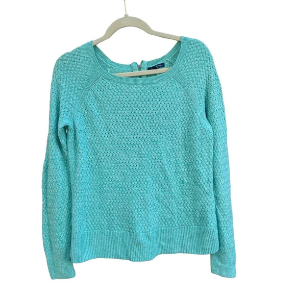 AMERICAN EAGLE TEAL SWEATER - Picture 1 of 4
